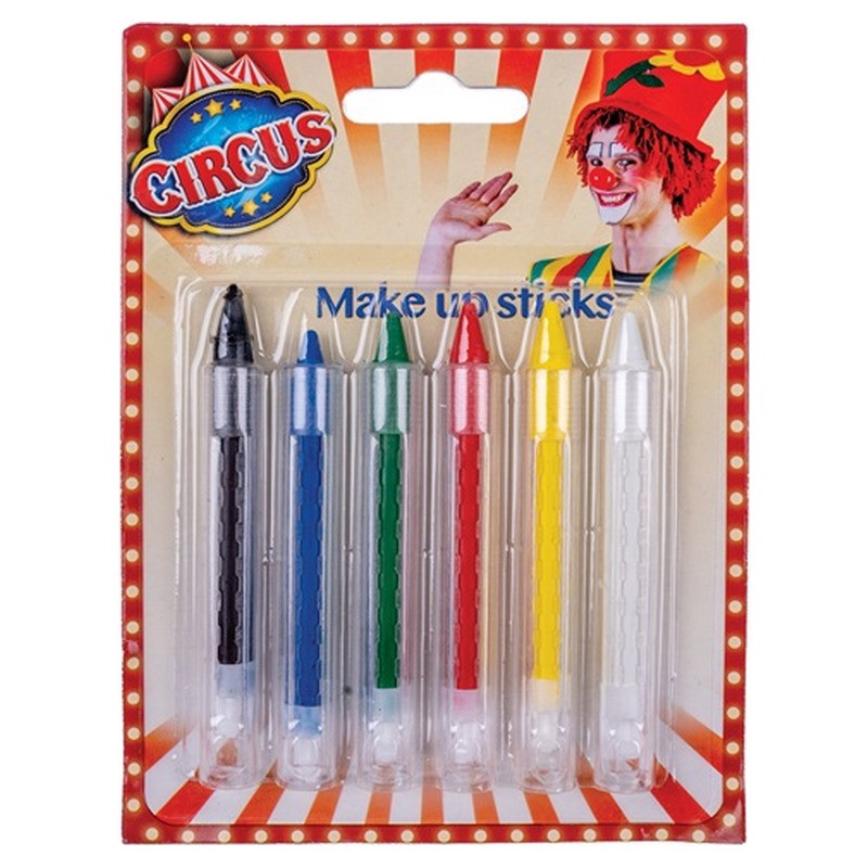 Lot de 6 crayons de maquillage 9 cm
