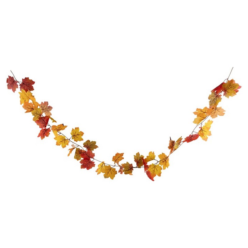 Guirlande avec feuilles d'automne 2m