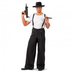 Pantalon large noir années 20 homme taille XL/XXL