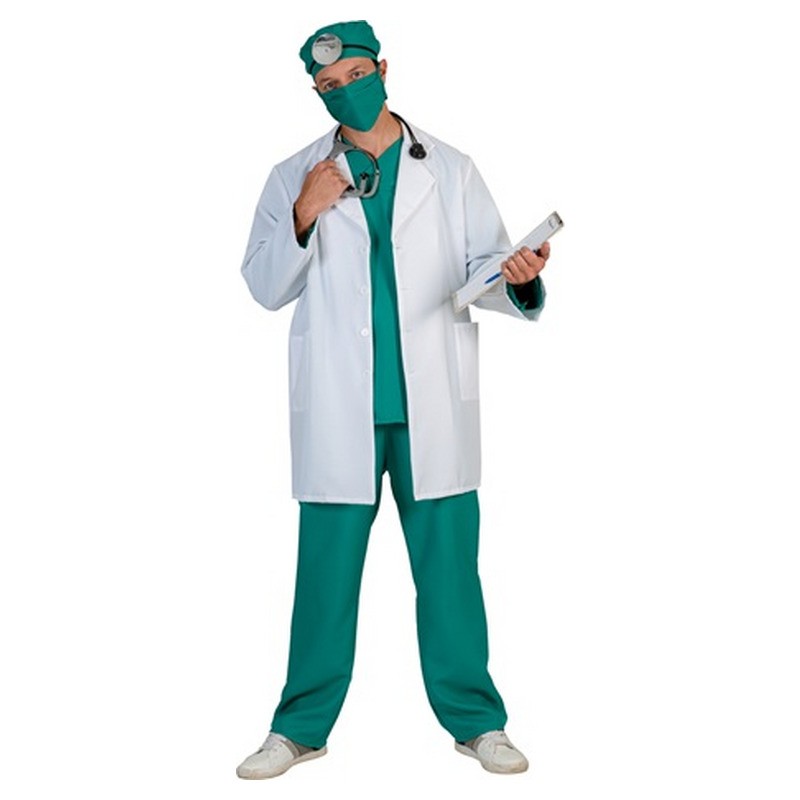 Blouse de médecin docteur chirurgien blanche homme taille L/XL