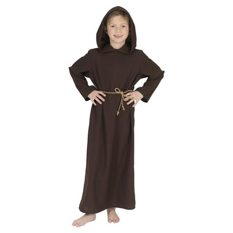 Déguisement de moine religieux marron enfant 10/12 ans