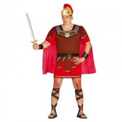 Déguisement de légionnaire romain marron et rouge 2 pièces homme taille L/XL