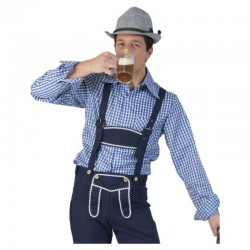 Chemise à carreaux bleu foncé taille L/XL