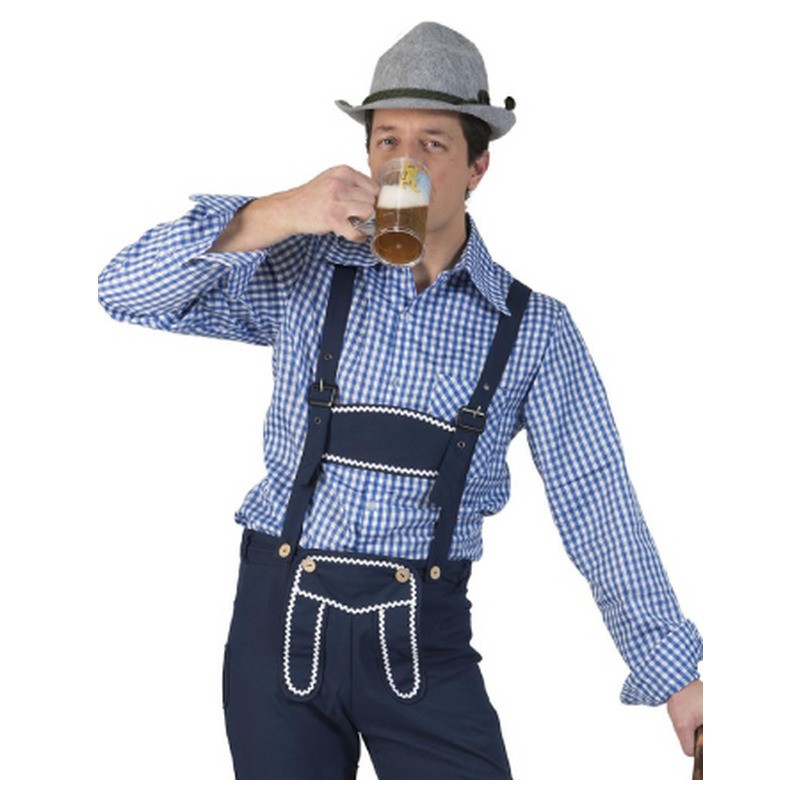 Chemise à carreaux bleu foncé taille L/XL