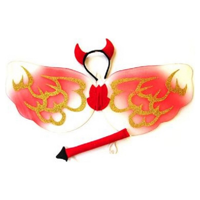 Set déguisement diable rouge 3 pcs
