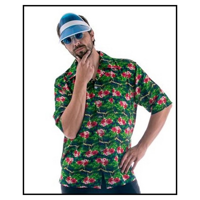 Chemise Tahiti Hawaï motifs Kaï taille M/L