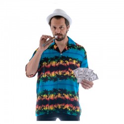 Chemise Tahiti Hawaï motifs "Aloha" taille XXL