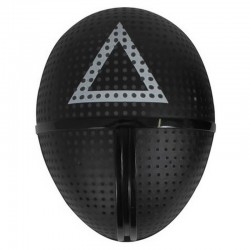 Masque coque noir motif triangle adulte