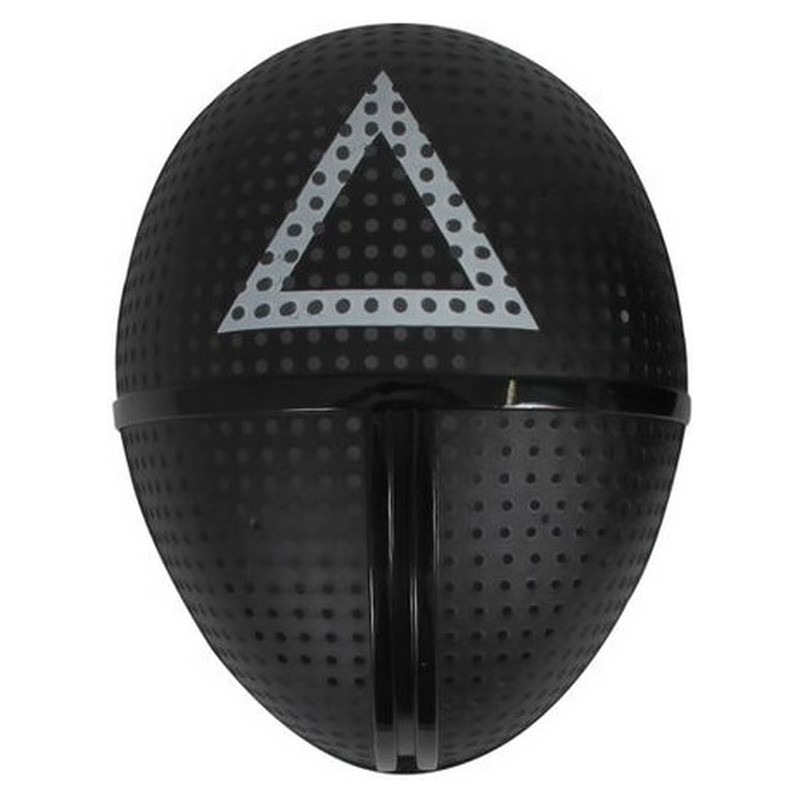 Masque coque noir motif triangle adulte
