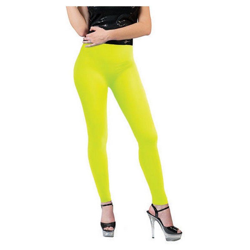 Pantalon legging fluo jaune