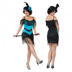 Robe Charleston bleu et noir 2 pièces taille L