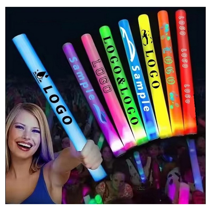 Lot de 10000 bâtons lumineux mousse avec marquage