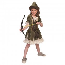 Déguisement fille de la forêt taille 116 cm