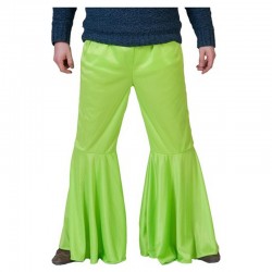 Pantalon pattes d'éléphant vert homme taille M/L