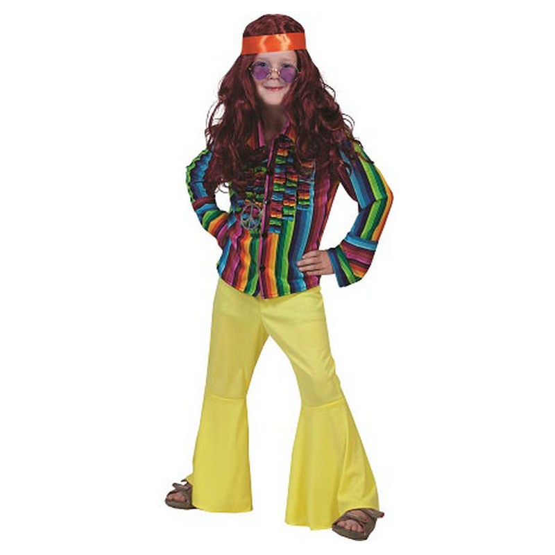 Pantalon jaune hippie pour enfant taille 164