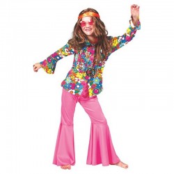 Pantalon rose hippie pour enfant taille 140