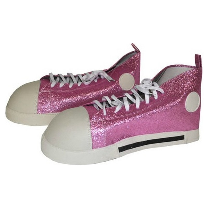 Paire de chaussures géantes rose 36 cm
