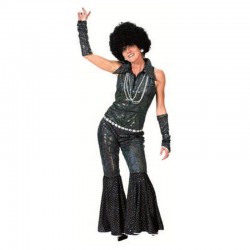 Combinaison disco à séquins noir femme taille L