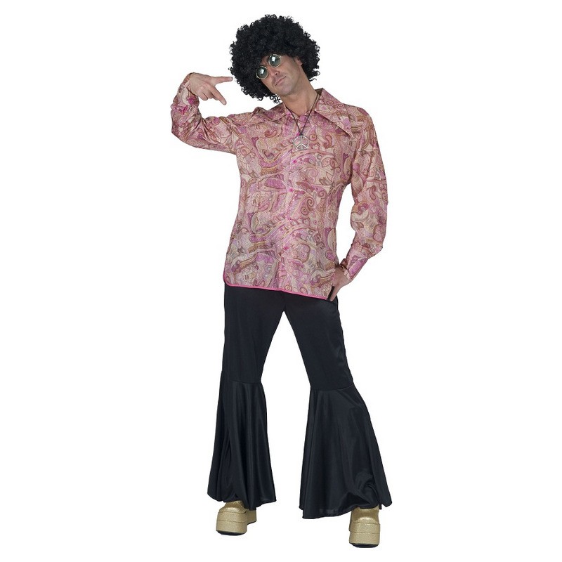 Pantalon pattes d'éléphant noir homme - Taille XXL