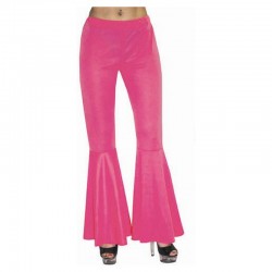 Pantalon pattes d'éléphant rose femme taille XL