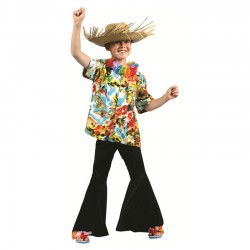 Chemise Tahiti Hawaï multicolore enfant taille 140cm