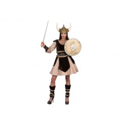 Déguisement viking gaulois Ragna 4 pièces femme taille XL