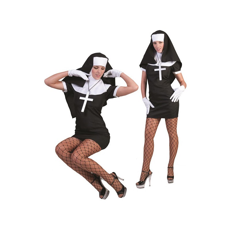 Déguisement bonne sœur sexy adulte taille XL