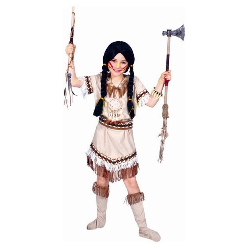 Robe & bottes de fille sioux beige taille 104cm