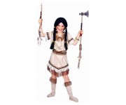 Robe & bottes de fille sioux beige taille 104cm