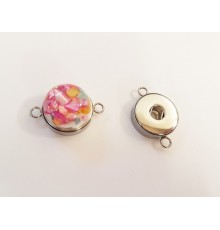 Connecteur bouton pression 20mm pour bijoux DIY