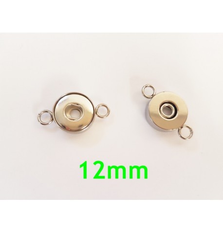 Connecteur bouton pression 12mm pour bijoux DIY