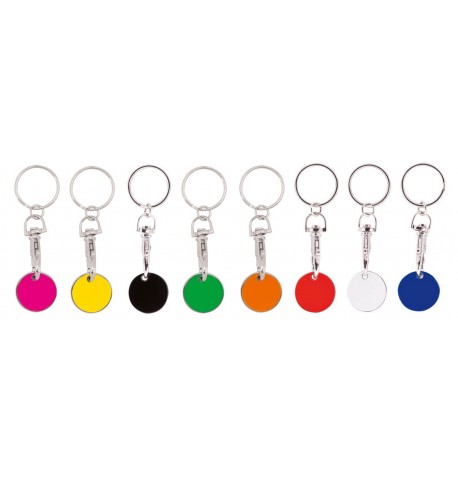 Porte-Clés Monnaie Euromarket de Différentes Couleurs