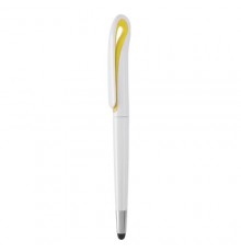 Stylet bille "Barrox" blanc / jaune