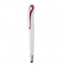 Stylet bille "Barrox" blanc / fucsia