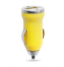 Chargeur voiture Usb "Hikal" jaune