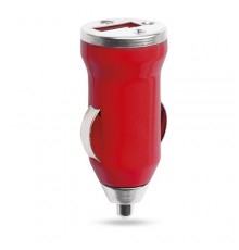 Chargeur voiture Usb "Hikal" rouge