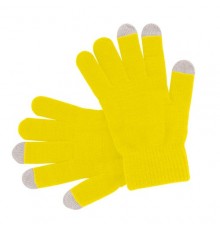 Gant tactile "Actium" jaune