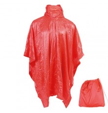 Poncho Montello au Couleur Rouge