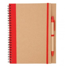 Cahier "Tunel" rouge