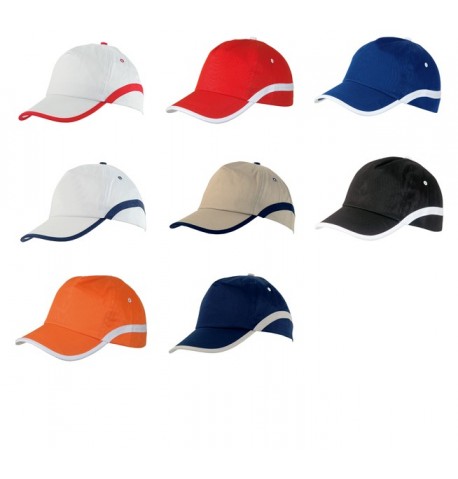 Casquette "Line" orange/blanc