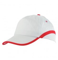 Casquette "Line" orange/blanc