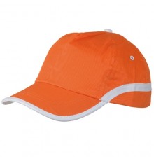 Casquette "Line" orange/blanc