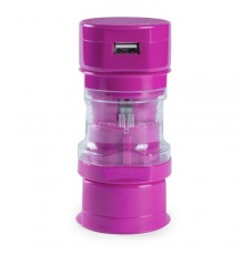 Adaptateur Prise Tribox Fuchsia