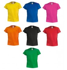 T-Shirt Enfant Couleur Hecom de Couleurs Différentes