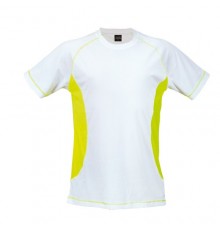 T-shirt "Tecnic combi" jaune fluor