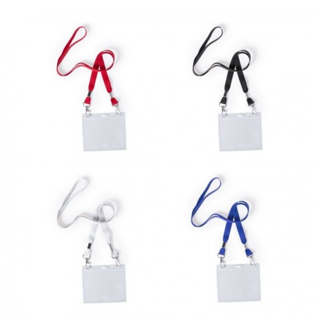 Lanyard porte-badge "Cail" de coloris différents