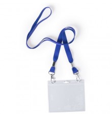 Lanyard porte-badge "Cail" bleu