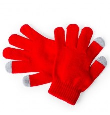 Gant tactile "Pigun" rouge