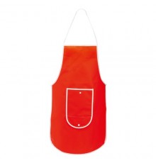 Tablier pliable "Sopex" rouge