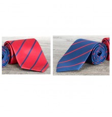 Cravate Zhou Rouge et Bleu